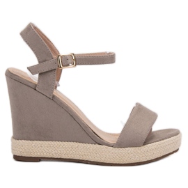 Seastar Gray Espadrilles sandals grey
