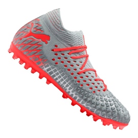 Puma Future 4.1 Netfit Mg M 105678-01 football boots multicolored grey Puma Future 4.1 Netfit Mg M 105678-01 football boots multicolored grey