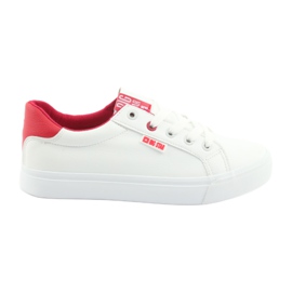 White sneakers BIG STAR 274311 red White sneakers BIG STAR 274311 red