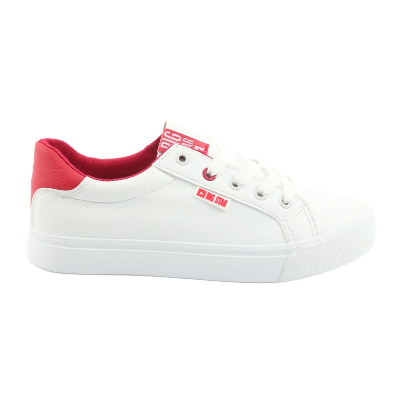 White sneakers BIG STAR 274311 red White sneakers BIG STAR 274311 red