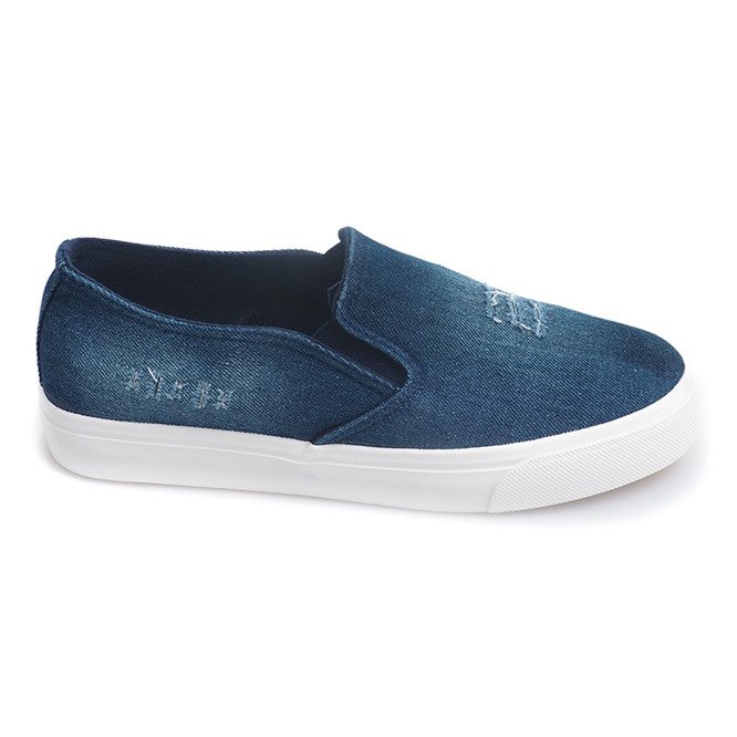 Slip On Jeans K-89 Navy Blue
