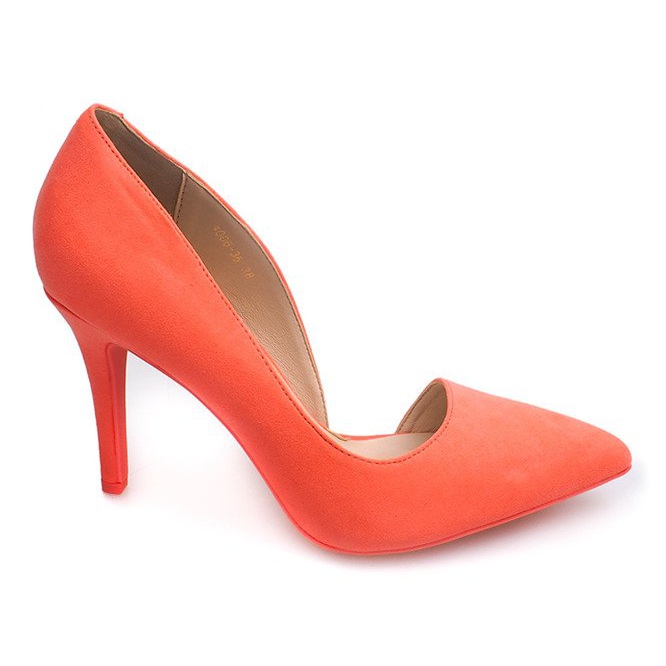 Suede Heels 4006 Orange