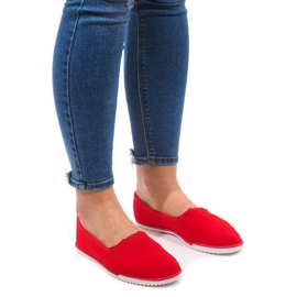 Lycra 8525 Red Slip-On Sneakers