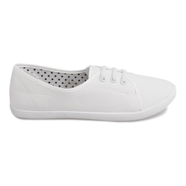 Tied Sneakers Slip On BE43 White Tied Sneakers Slip On BE43 White