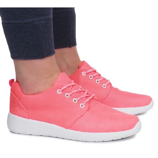 Pink sports sneakers