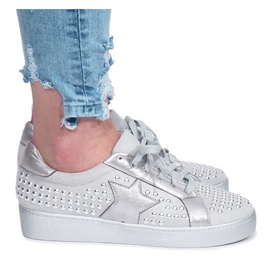 Gray sneakers from Angers stars grey