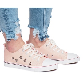 Lavso pink openwork sneakers Lavso pink openwork sneakers