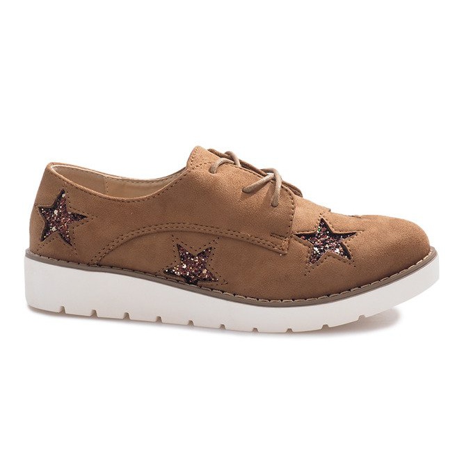 Camel loafers with Big Stars brown
