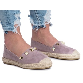 Gold Sun purple espadrilles