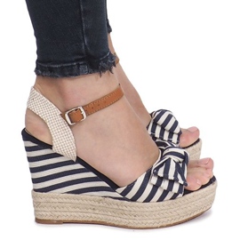 Sailor wedge sandals with Blue Sea espadrilles
