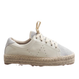 Gray laced espadrilles LX-07 grey Gray laced espadrilles LX-07 grey