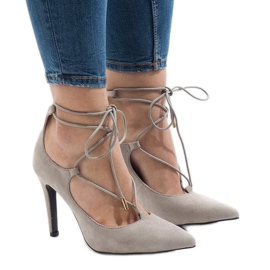 Gray pumps on a pin 4524-5 grey