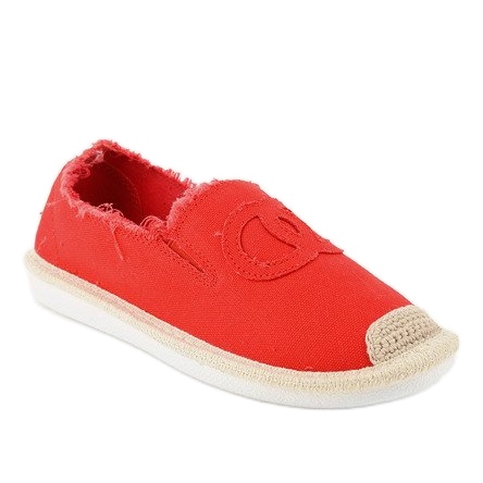 Red slip-on espadrilles XY2618-4
