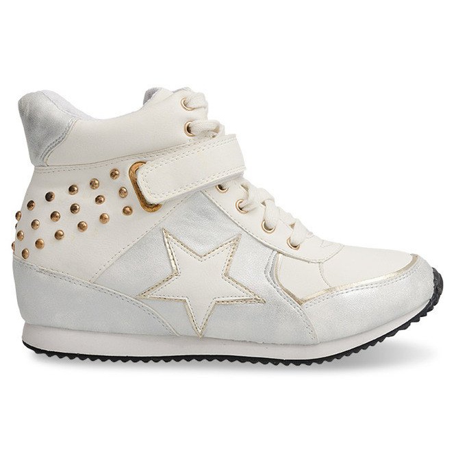 Sports Sneakers On Wedge 308 White
