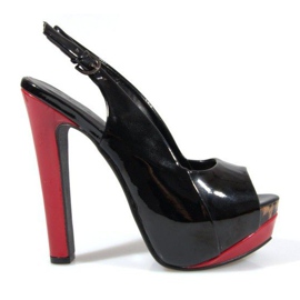 Pumps Sandals On The Platform A8030 Black