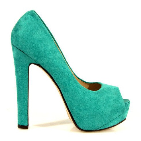 Suede Pumps 023 Mint green
