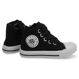 High-top Children's Sneakers Y1312 Black