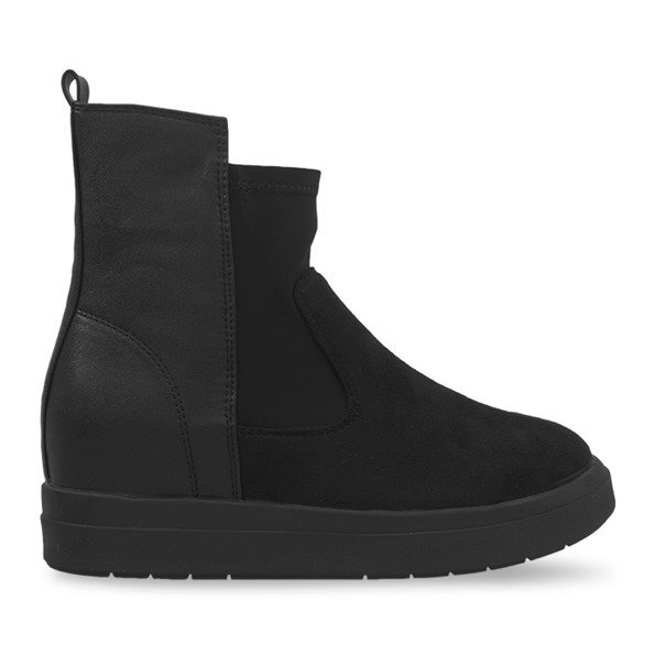 High Wedge Boots 8318 Black