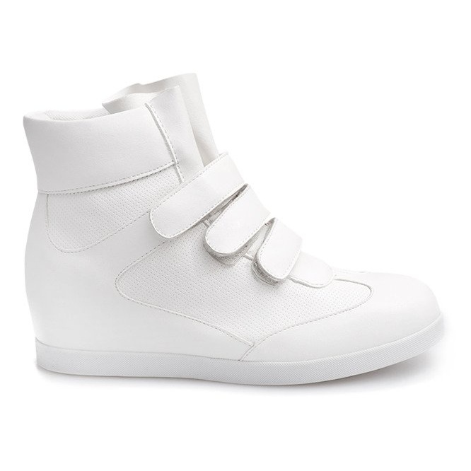 Fashionable Wedge Sneakers JT3 White Fashionable Wedge Sneakers JT3 White