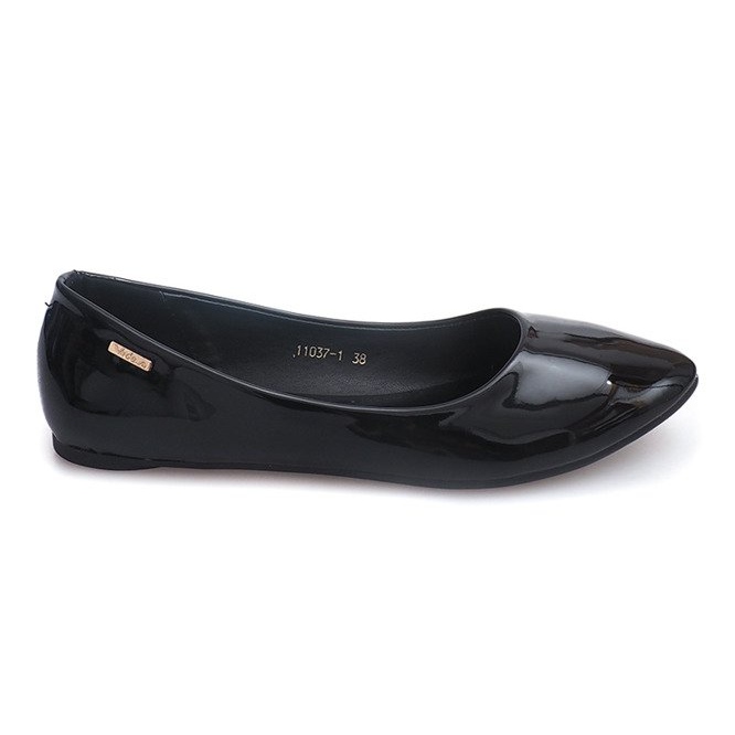Lacquered ballerinas 11037 Black