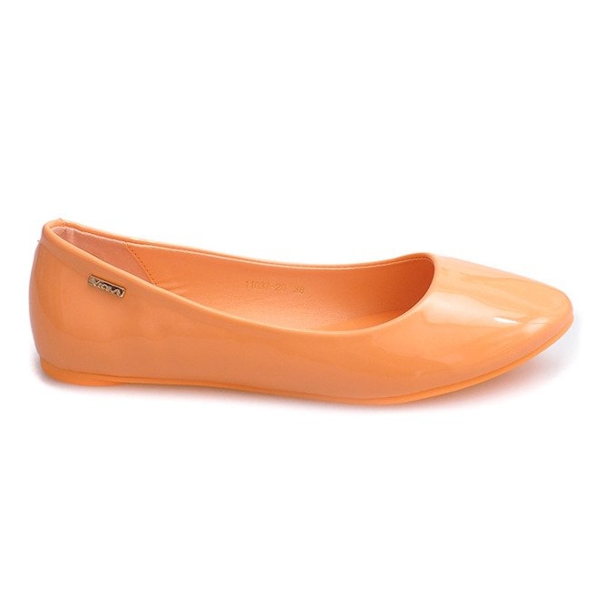 Lacquered ballerinas 11037 Orange