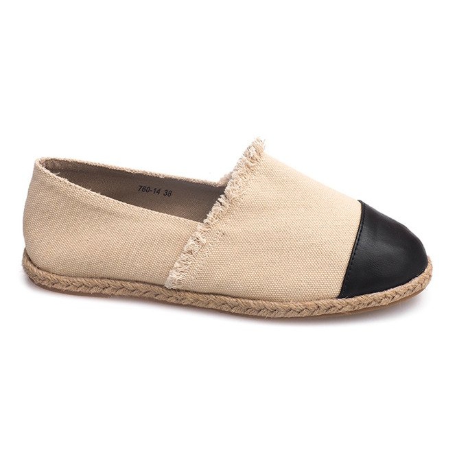 Linen Espadrilles 760 Beige Sneakers black