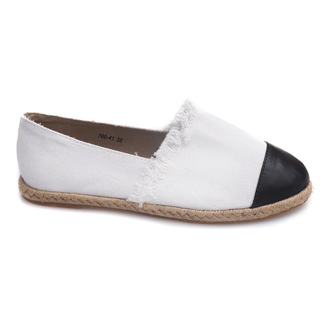 Linen Espadrilles 760 White Sneakers black