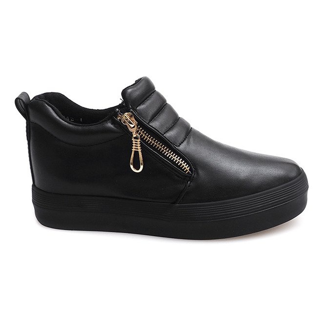 High Wedge Sneakers Creepers H42 Black