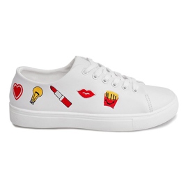 Sneakers 16106 White Stamps Patches