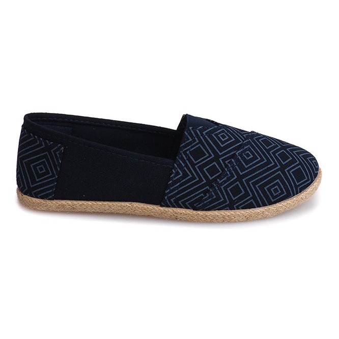 Linen Espadrilles B211-3 Blue Sneakers