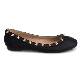 Classic Ballerinas With Studs B8-3 Black