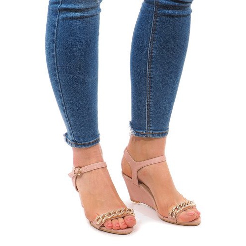Wedge Sandals 188-31 Pink