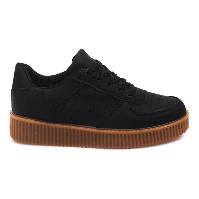 Creepers Boots On Platform B3136B-SP Black