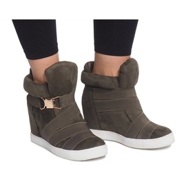Wedge Sneakers 6671-Y Green