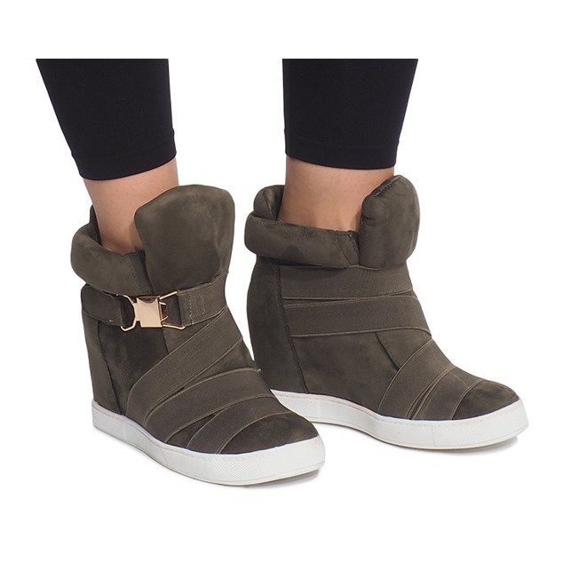 Wedge Sneakers 6671-Y Green