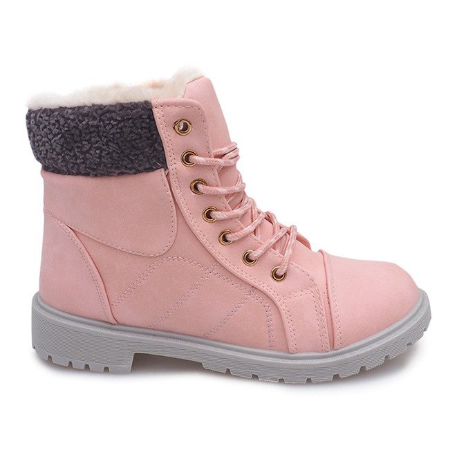 Warm Timber Boots DD498-6 Pink