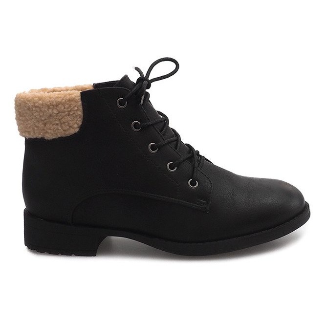 Warm Boots Jodhpur boots Fur PD-15 Black Warm Boots Jodhpur boots Fur PD-15 Black