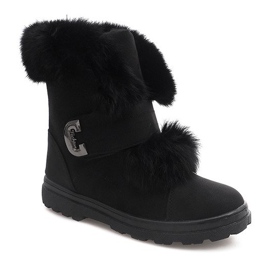 Warm Timberki Bows DD492-1 Black