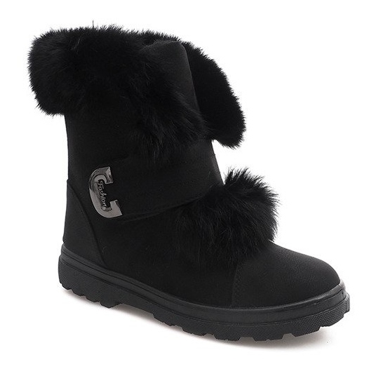 Warm Timberki Bows DD492-1 Black