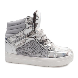 Warm Sneakers Y-25 Silver grey