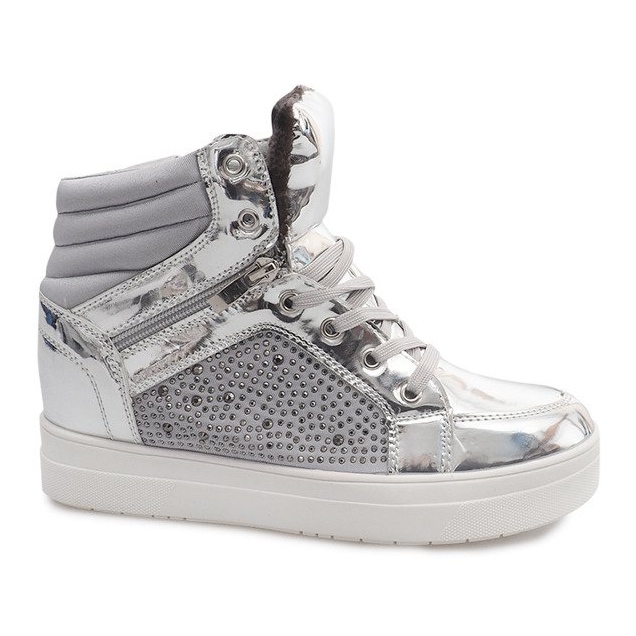Warm Sneakers Y-25 Silver grey