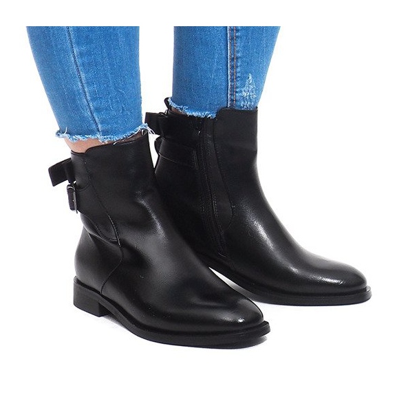 Solid Warm Chelsea Boots 740 Black