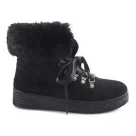 Boots With Fur 8898 Black Boots With Fur 8898 Black