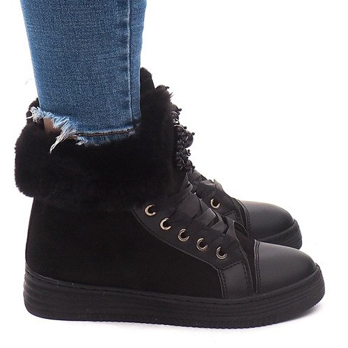 Warm Sneakers KB-045 Black