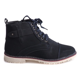 High Warmed Lace-up Shoes M589 Granat navy blue