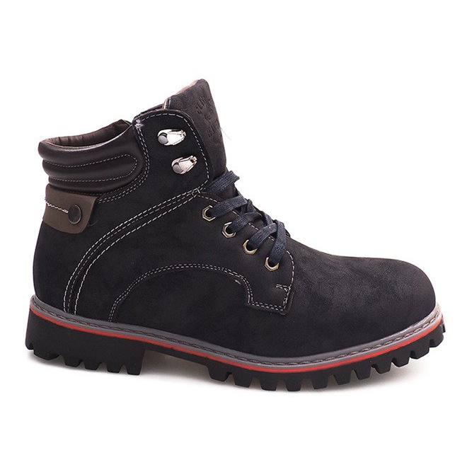 Warm boots A177-17 Navy blue
