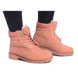 Warm Timber boots KS-17 Pink