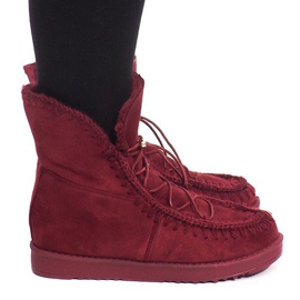 Well-insulated Boots R148 Burgundy red