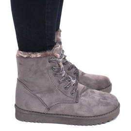 Lace-up Inuit A302 Gray grey