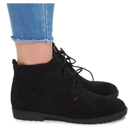 Lace-up boots JS7993 Black Lace-up boots JS7993 Black